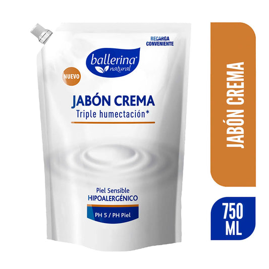 JABÓN CREMA BALLERINA HUMECTANTE DP 750ML