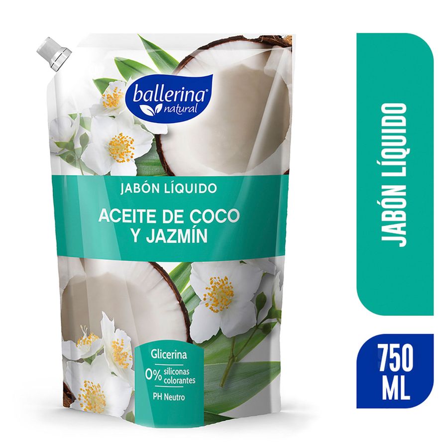 JABÓN BALLERINA COCO JAZMÍN DP 750ML