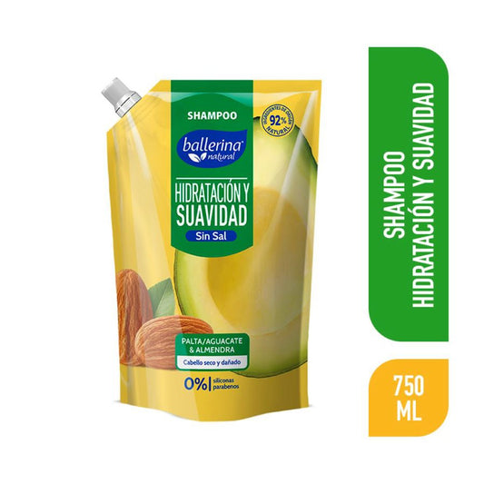 SHAMPOO BALLERINA PALTA SIN SAL 750ML
