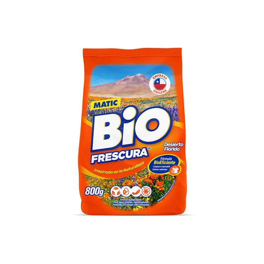 DETERGENTE EN POLVO BIO FRESCURA 800GRS DESIERTO FLORIDO