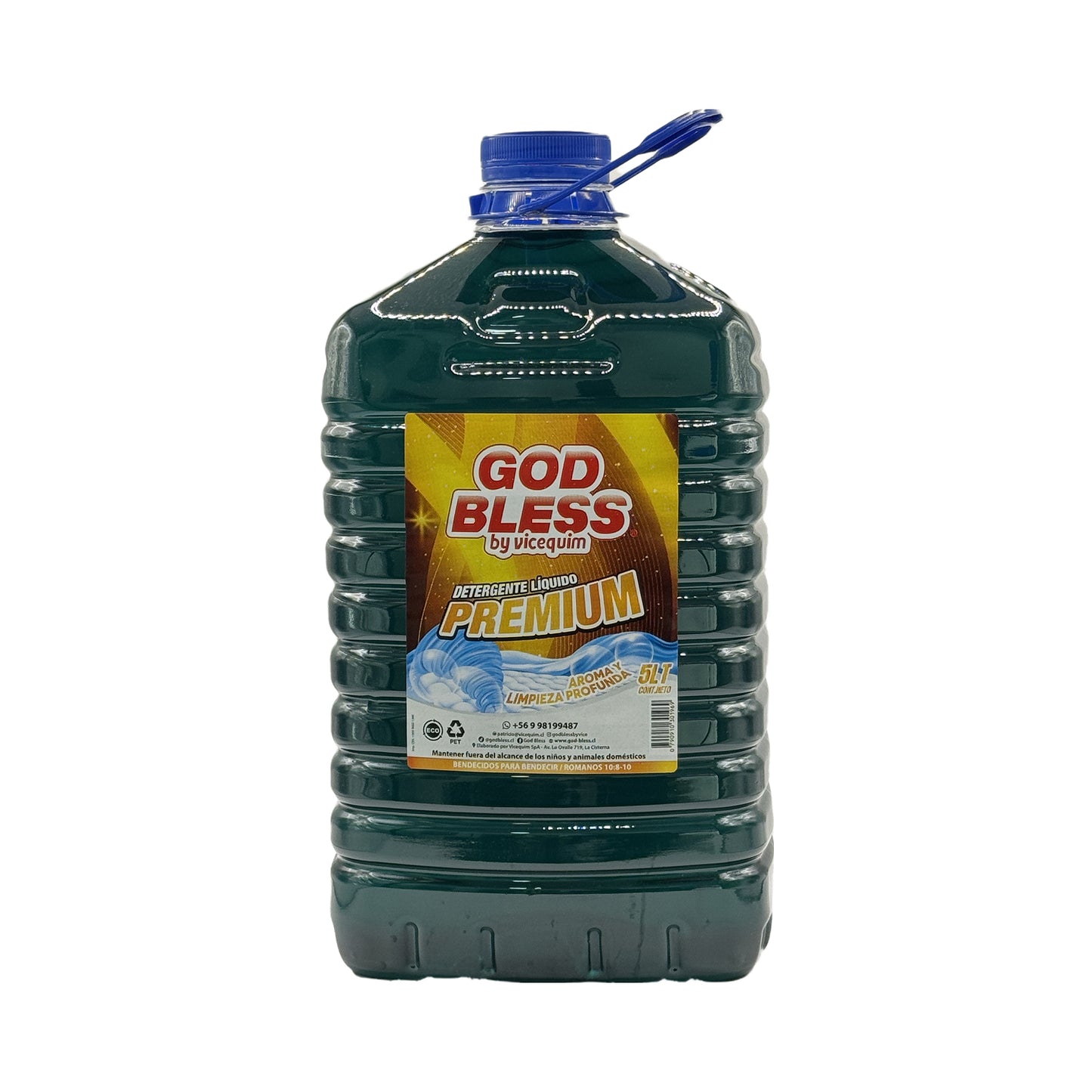 DETERGENTE GOD BLESS PREMIUM, 5 LITROS.