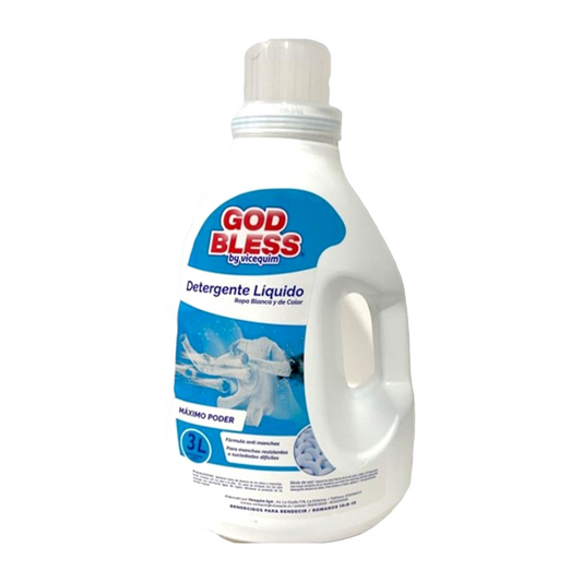 DETERGENTE GOD BLESS MÁXIMO PODER, 3 LITROS