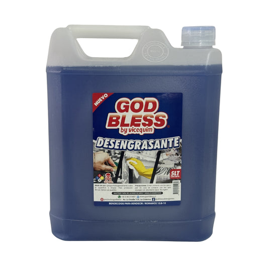DESENGRASANTE INDUSTRIAL GOD BLESS, 5 LITROS