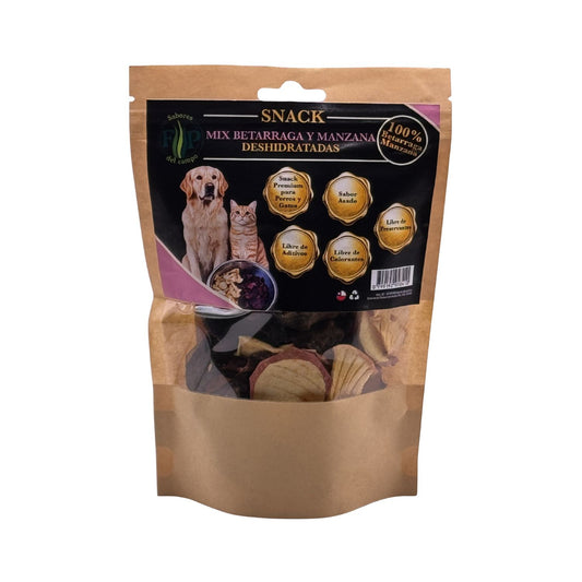 FyP SABORES DEL CAMPO MIX BETARRAGA MANZANA DESHIDRATADAS CON SABOR NATURAL ASADO 60gr