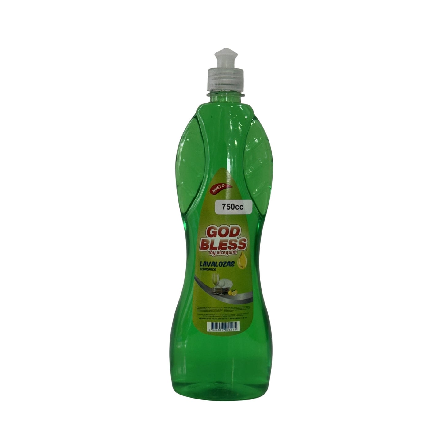 LAVALOZAS ECONÓMICO GOD BLESS (VERDE), 750 CC.