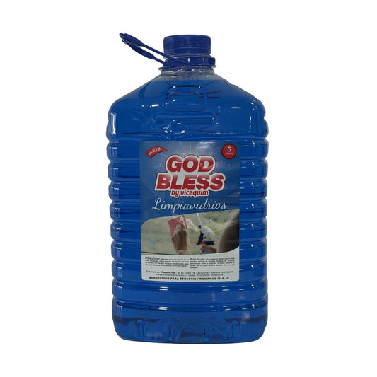 LIMPIA VIDRIOS GOD BLESS, 5 LITROS