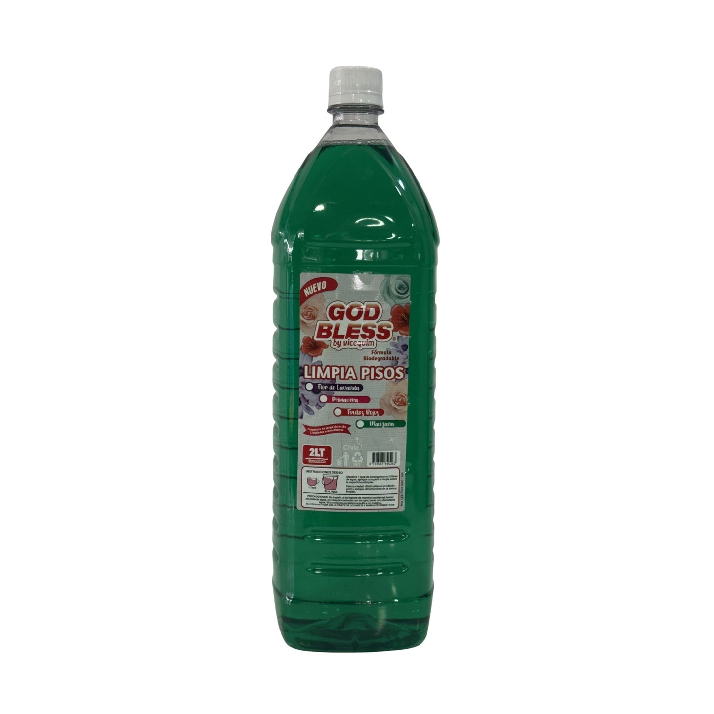 LIMPIA PISOS GOD BLESS AROMA MANZANA, 2 LITROS