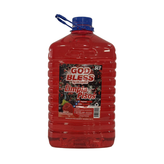 LIMPIA PISOS GOD BLESS AROMA FRUTOS ROJOS, 5 LITROS