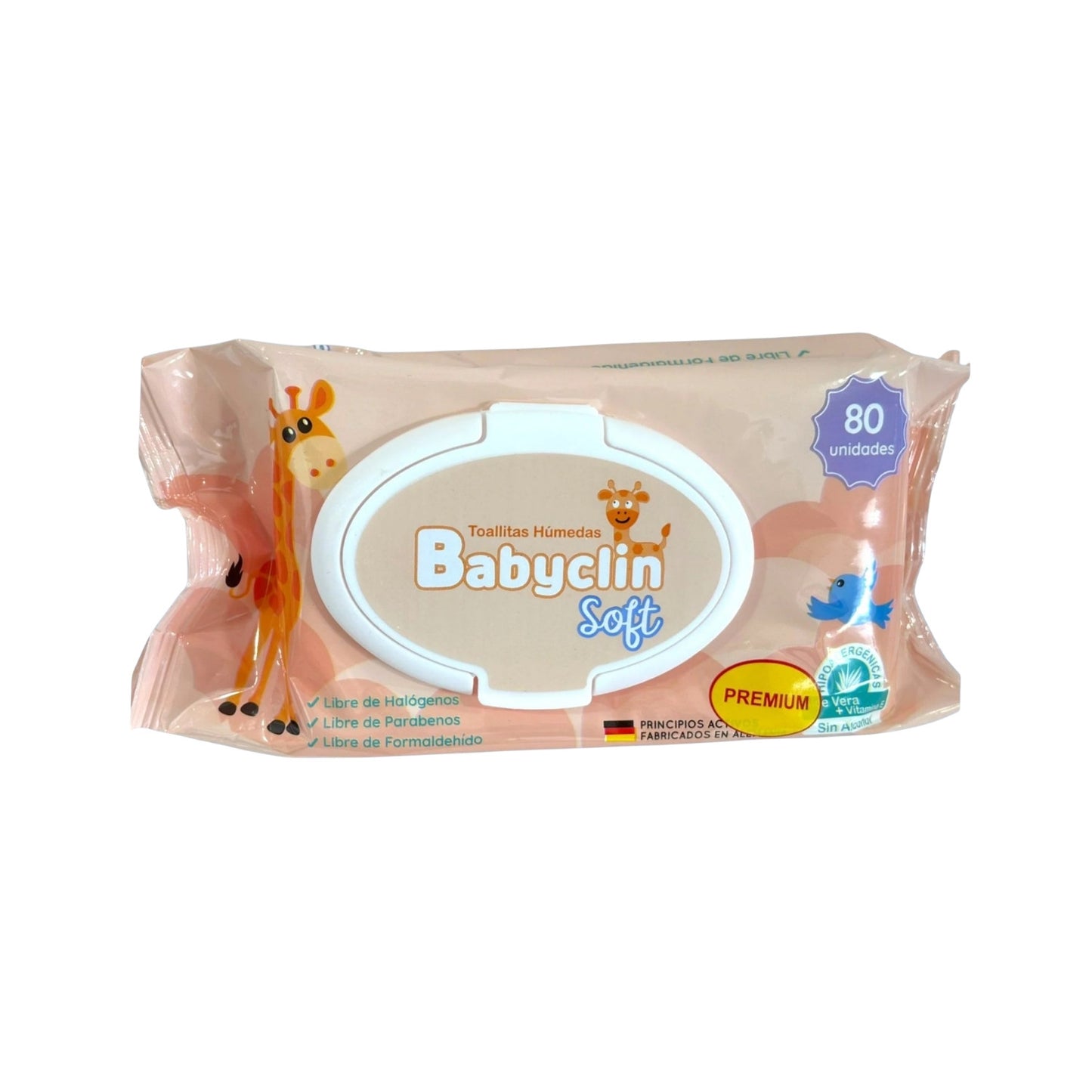 TOALLITAS HÚMEDAS BABYCLIN SOFT – PAQUETE DE 80 UNIDADES PREMIUM
