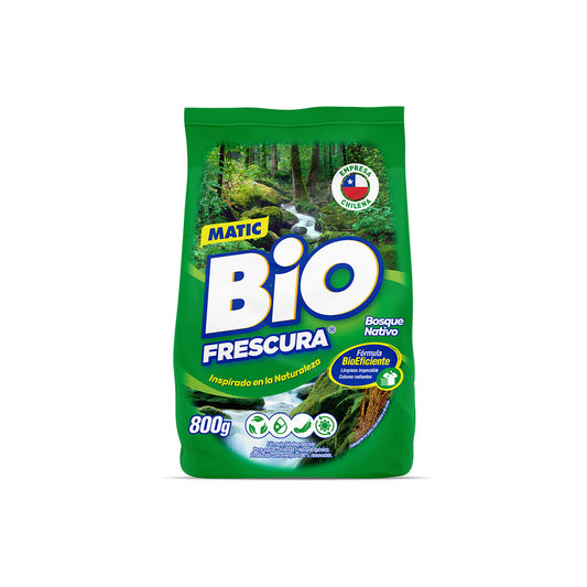 DETERGENTE EN POLVO BIO FRESCURA 800GRS BOSQUE