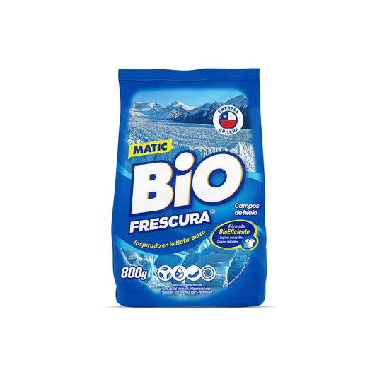 DETERGENTE EN POLVO BIO FRESCURA 800GRS CAMPOS DE HIELO