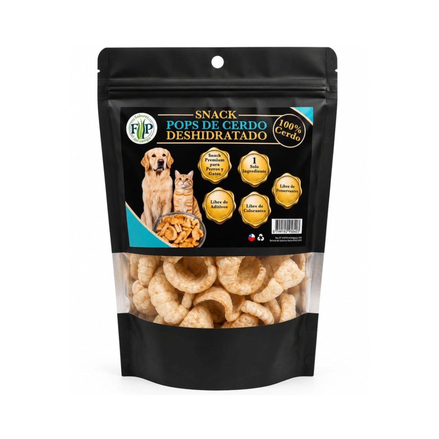FyP SABORES DEL CAMPO POPS DE CERDO 90gr