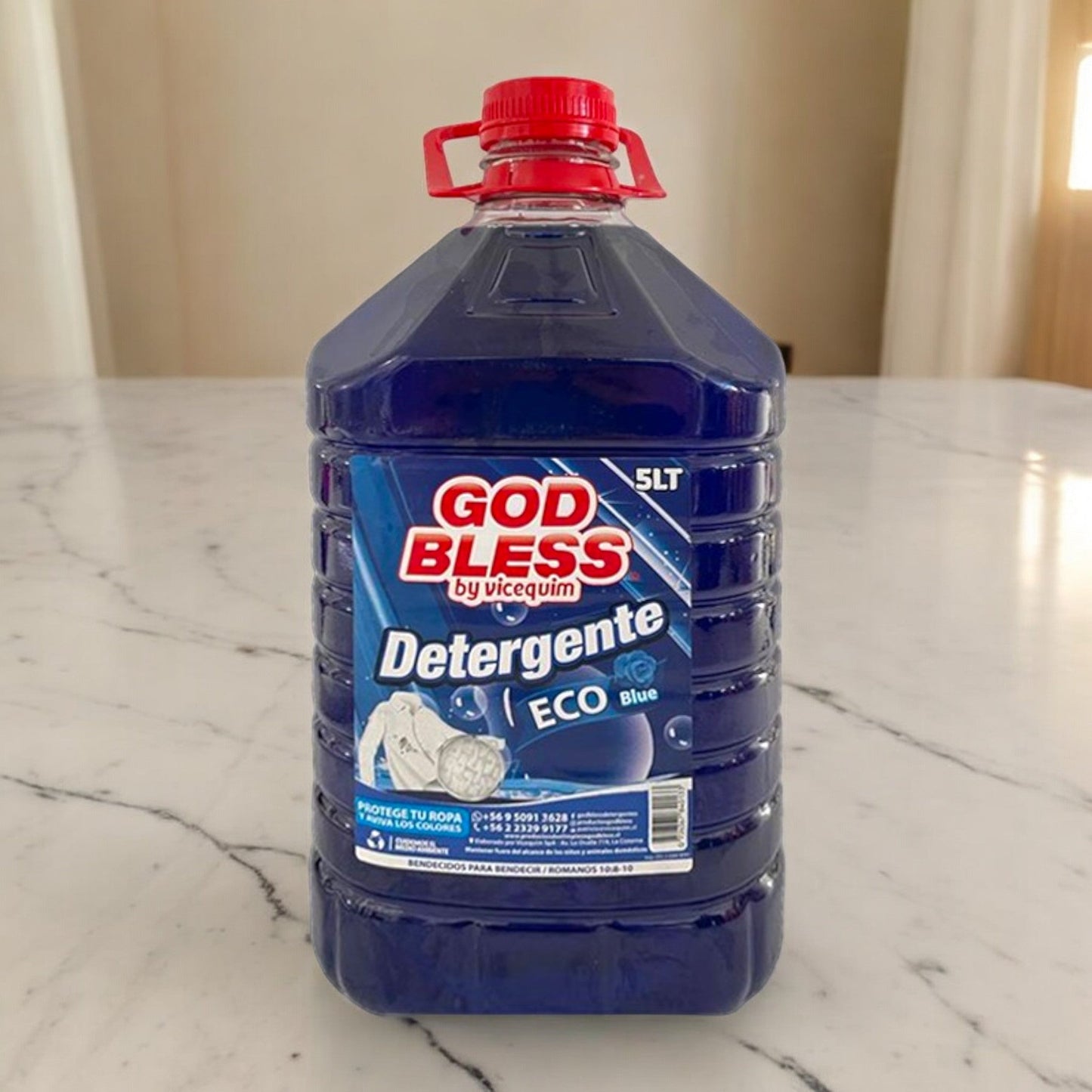 DETERGENTE GOD BLESS ECO BLUE, 5 LITROS