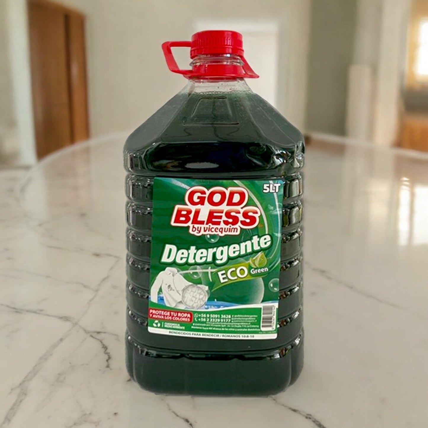 DETERGENTE GOD BLESS ECO GREEN, 5 LITROS