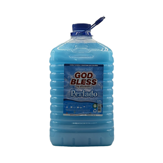 DETERGENTE GOD BLESS PERLADO CELESTE, 5 LITROS