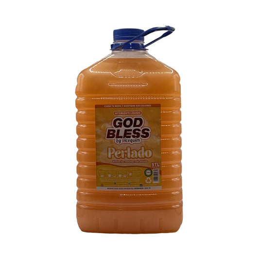 DETERGENTE GOD BLESS PERLADO NARANJO, 5 LITROS