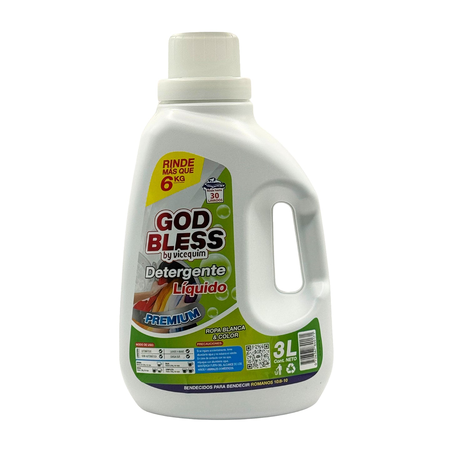 DETERGENTE GOD BLESS PREMIUM, 3 LITROS