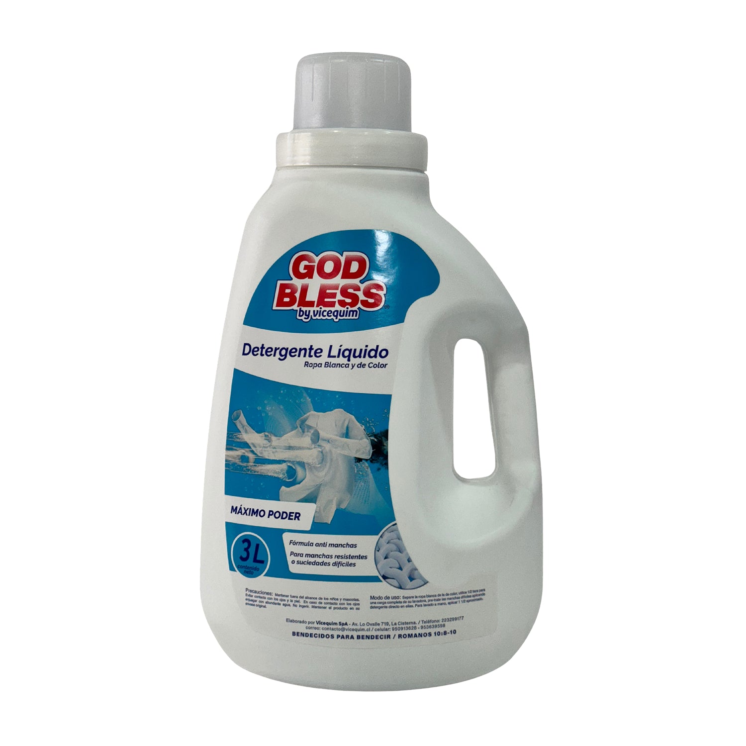 DETERGENTE GOD BLESS MÁXIMO PODER, 3 LITROS