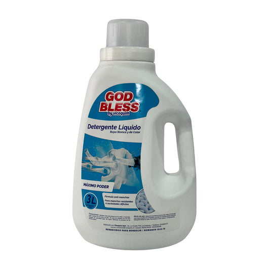 DETERGENTE GOD BLESS MÁXIMO PODER, 3 LITROS