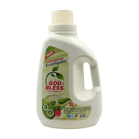 DETERGENTE GOD BLESS ECOAMIGABLE, 3 LITROS