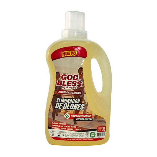 DETERGENTE ROPA DEPORTIVA ELIMINADOR DE OLORES GOD BLESS 3 LITROS