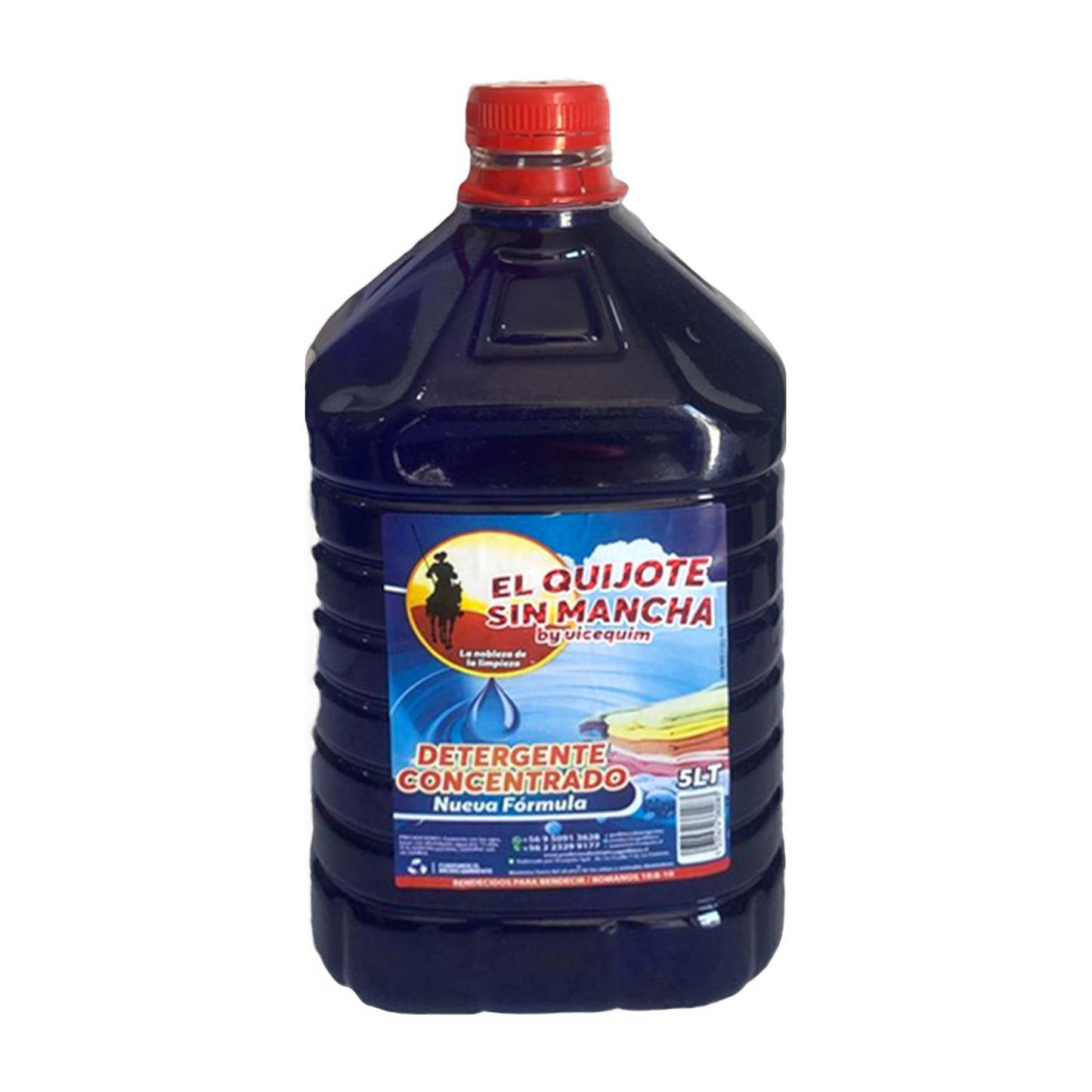 DETERGENTE QUIJOTE SIN MANCHA AZUL, 5 LITROS