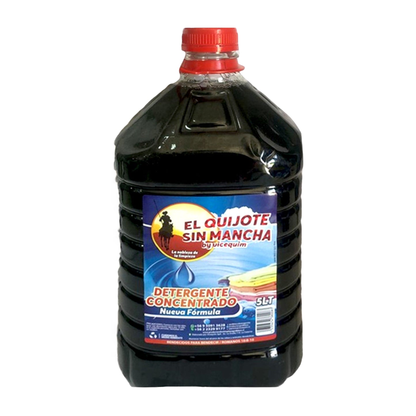 DETERGENTE QUIJOTE SIN MANCHA VERDE, 5 LITROS