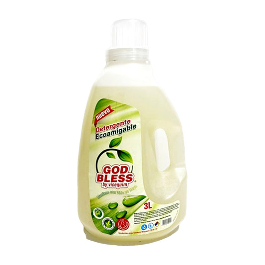DETERGENTE GOD BLESS ECOAMIGABLE, 3 LITROS