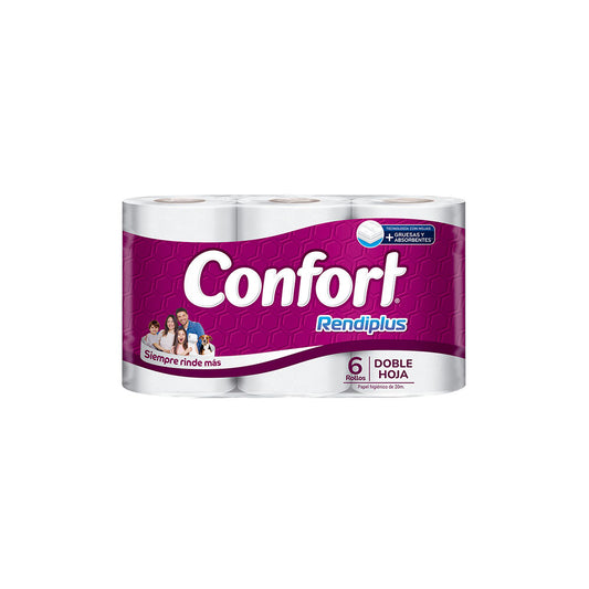 PAPEL HIGÉNICO CONFORT RENDIPLUS 6X20MT