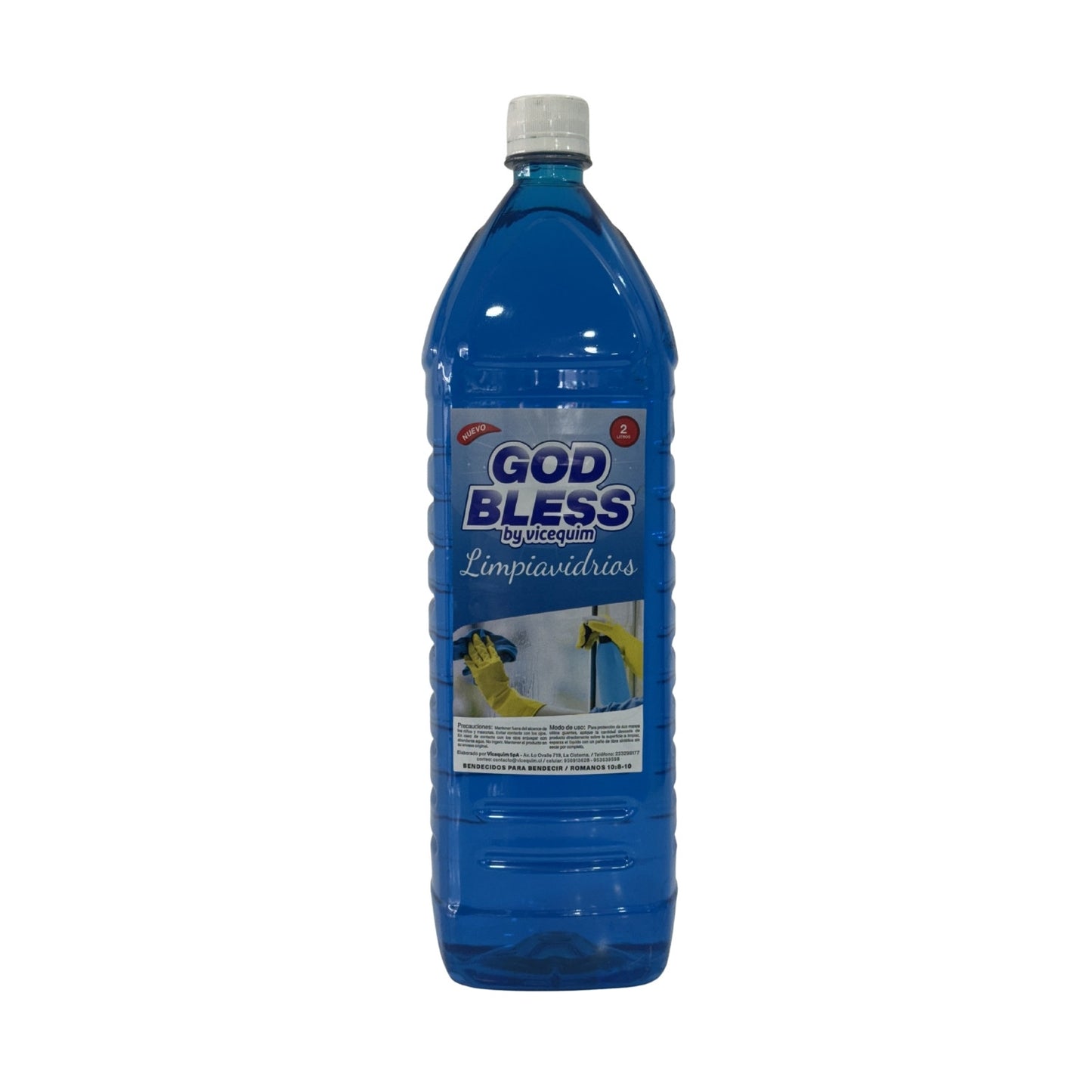 LIMPIA VIDRIOS GOD BLESS, 2 LITROS