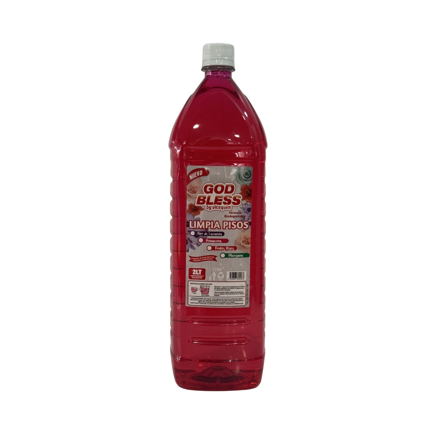 LIMPIA PISOS GOD BLESS AROMA FRUTOS ROJOS, 2 LITROS