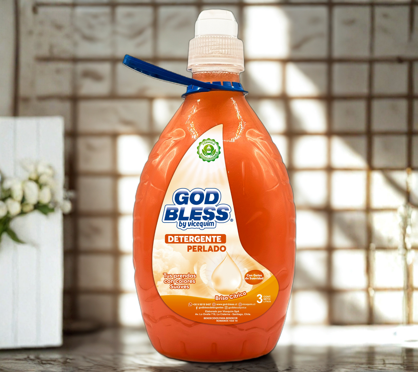 DETERGENTE PERLADO GOTITA NARANJA 3L