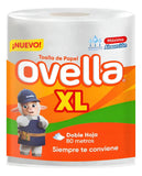 TOALLA OVELLA XL DOBLE HOJA 80mts (UNIDAD)